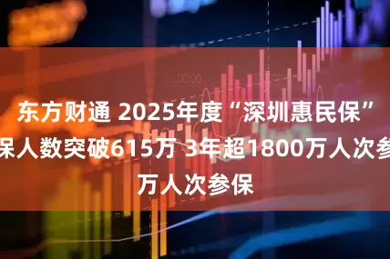 东方财通 2025年度“深圳惠民保”参保人数突破615万 3年超1800万人次参保