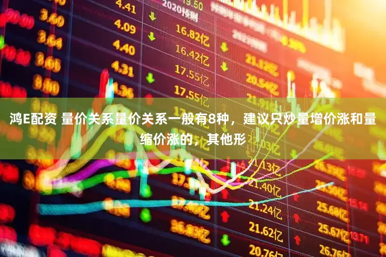 鸿E配资 量价关系量价关系一般有8种，建议只炒量增价涨和量缩价涨的，其他形